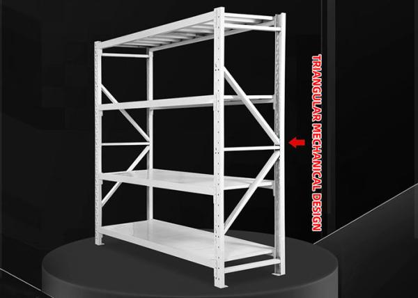 Metal Warehouse Stacking Household 70kg Heavy Duty Storage Shelves Electrostatic