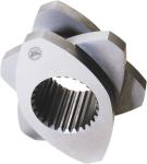 Melting Zone Twin Screw Extruder Parts 30° 45° 60° 90° Angle Screws 71mm OD
