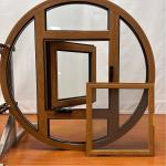 Thermal Break Aluminum Circle Casement Windows Customized Product Double