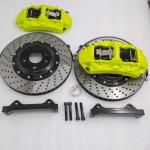 HT250 6 Pot Brake Kit Fluorescent Green Caliper 355*32mm Drilled Disc