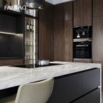Matte Grey Custom Kitchen Cabinet Melamine Board Kitchen Base Cabinet With Sink