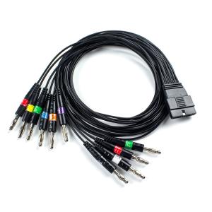 China TPU 10 Lead ECG Patient Cable Banana End for Schiller FT-1 2.400331 MS-12 Blue ECG Cable factory