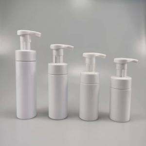 China Industrial Cosmetic 100ml 120ml 150ml 200ml Round PET Foam Soap Bottle with Claim Pump factory