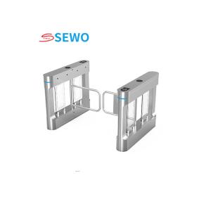 China AC220V Swing Barrier Turnstile Stainless Steel High Speed Gym Security Gate factory