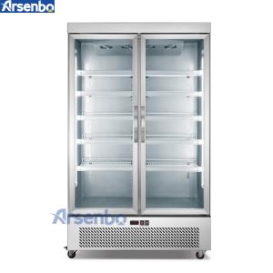 China SS304 Glass Door Refrigerator Freezer factory