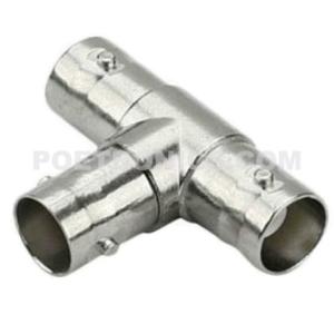 China BNC-TF59 BNC Splitter Three Female &quot;T&quot; Connector for CCTV Coaxial Cable factory