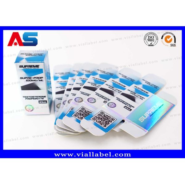 Printed 10ml Vial Boxes Medicine Vial Packaging Box Of 2ml Bottles / 20ml Dropper Bottle