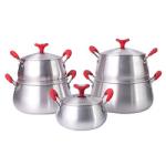 Kitchenware Spin Bottom Aluminium Kitchen Cooking Pot Eco Friendly