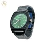 High Quality Luxury Black Case Stainless Steel Strap Waterproof Quartz Watch