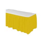 Solid Color Disposable Table Skirts , Waterproof Catering Table Skirting