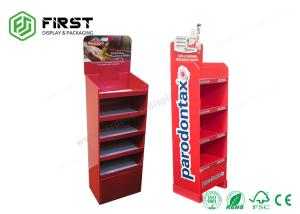 China Pantone Color Cardboard Advertising Displays Retail Corrugated Paper Floor Display factory