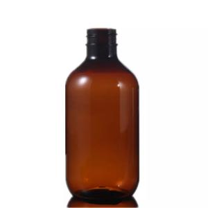 China Green Amber PET 300ml Cosmetic Packaging Plastic Bottle factory