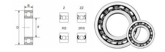 Miniature bearing Deep groove ball bearings 6300