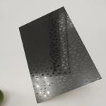 Decorative Interior Stainless Steel Wall Cladding Etched Black Mirror PVD