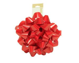 China Lacquer , metallic Medium Size Red yellow green christmas gift bow 5.5 Inch Diameter factory