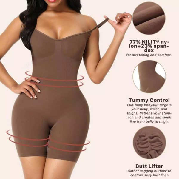 XS-4XL Women's Shapewear WAISTDEAR Full Body Shaper with Tummy Control and Butt Lifter