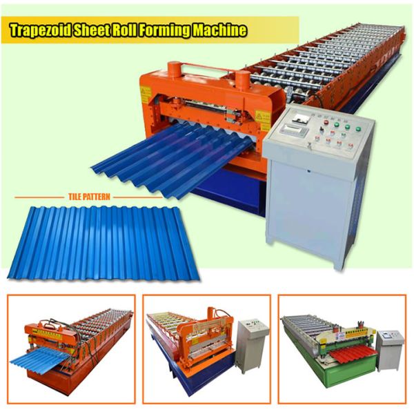 Hydraulic Pressure Corrugated Roof Roll Forming Machine Steel Tile Type