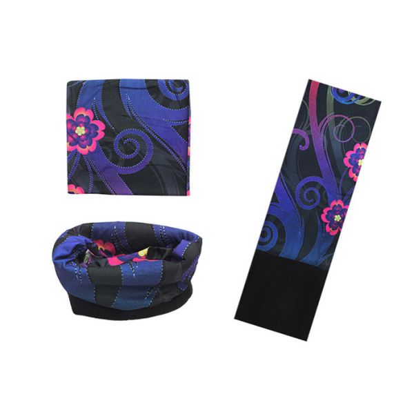 China Wind Resistant  Polar Bandana Flower Pattern ,  Multifunktionstuch Polar factory
