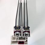 GKBM 88 Extrusion UPVC Profiles For Sliding Window White