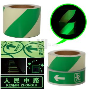 Chevron Arrow PVC Adhesive Luminous Glowing Warning Tape Photoluminescent Tape