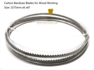 China Aminatech Carbon Bandsaw Blades for Wood Working Size: 1575mmx6x6T factory