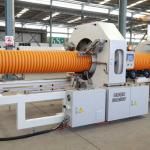 Double Wall Corrugated Drainage Pipe Machine For PE PP HDPE Production Line