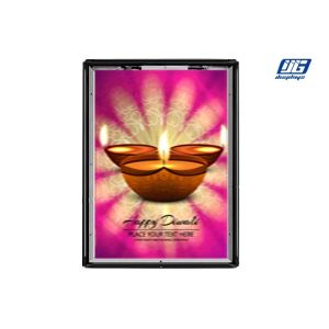 Rectangle Clip Frame Light Box , Waterproof Led Backlit Poster Frame IP54