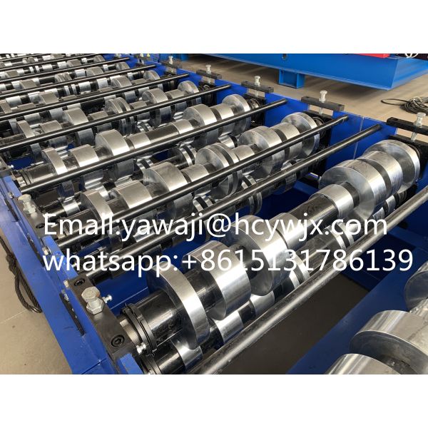 Efficient Roof Panel Roll Forming Machine Roofing Sheet Making Machine With 15m/min Speed