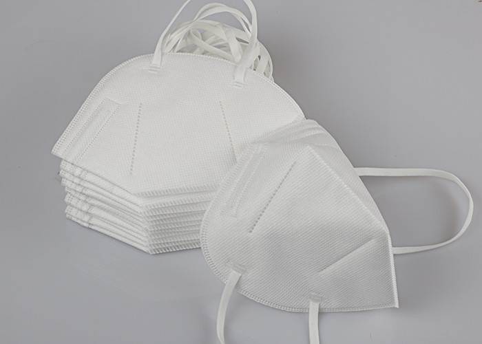 4 Layers Folding FFP2 Mask Against Dust Elastic Ear Loops No Pressure To Ears