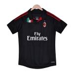 AC Milan 2012 Retro Second Away Fan Edition Jersey Classic Black and Gold Jersey
