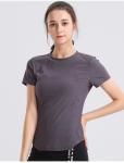 durable summer Richee Black Crew Neck T Shirt Women'S Athletic Clothing