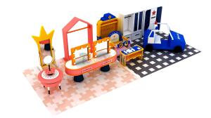 China Fun Childrens Indoor Theme Park Role Play Indoor Commercial Playgrounds factory