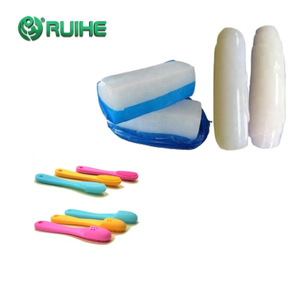 China LFGB Compression Process Translucent Food Grade HTV Silicone Brush factory