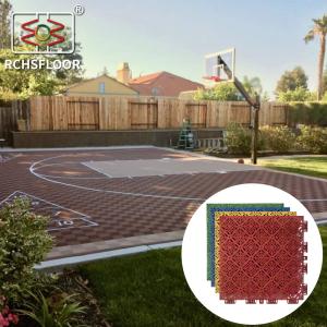 China PP Interlocking Flooring Volleyball Floor Tiles 304.8mm*304.8mm factory