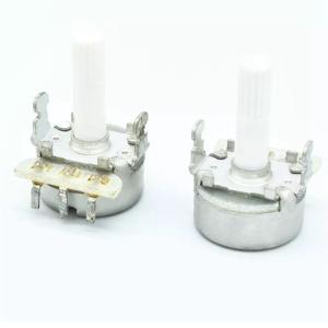 China Latest 16mm Plastic Shaft Solder Lug Pin B100k Rotary Potentiometer factory