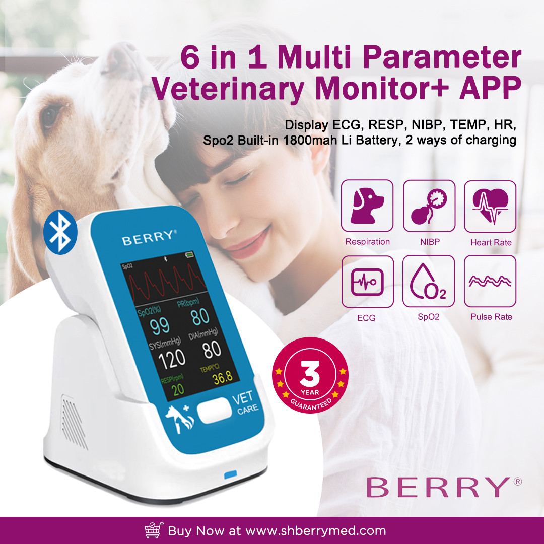 Veterinary Monitor AM6200 with Low Power Consumption ≤20W 145*85*37mm Size