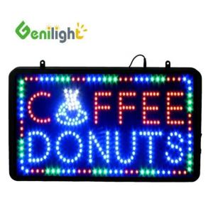 China 22*13inch Touch Screen LED Open Sign for Coffee Donuts Shop Business Hours Genilight factory