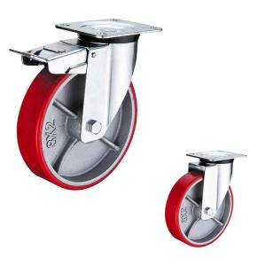 China 400kg Loading 6 Inch Polyurethane Wheels factory