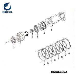 China Hmge36ea Travel Motor Spare Parts for Zx200 factory