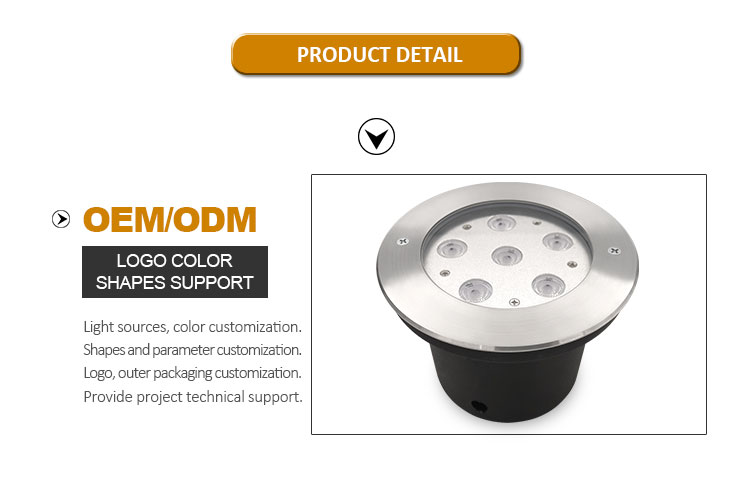 24V DC LED Deck Post Light Waterproof Recessed 6W LED Outdoor Inground Light
