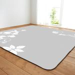 Painted Flower Polyester Bedroom Floor Carpets 6x9 Rug Under Dining Table