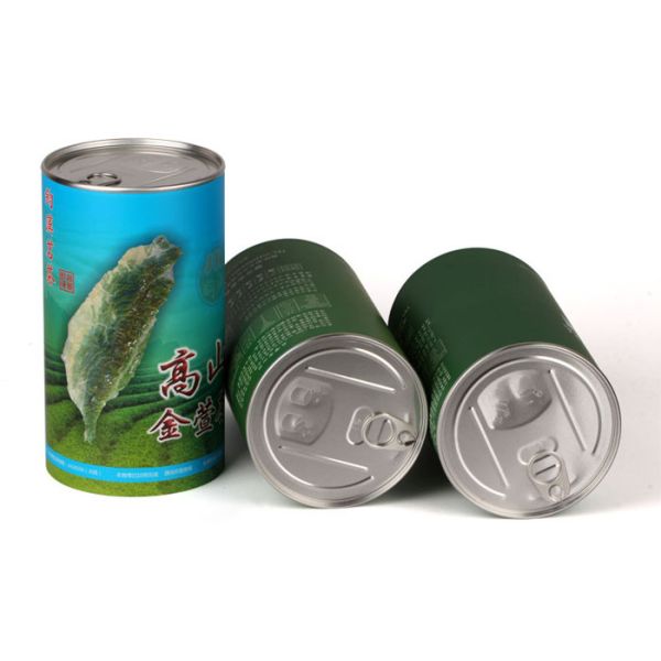 Offest Print Pop Top Paper Tube Containers For Dry Food Packaging