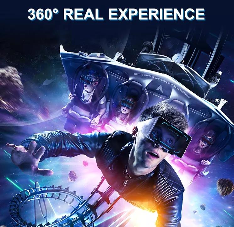 Exclusive Exciting 9D VR 360 Roller Coaster Simulator 2.25*2.15*2.3cm