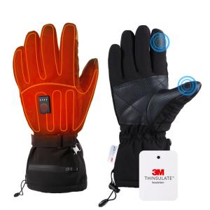 China Electric Rechargeable Warming Gloves 7.4V 12V Polyester factory