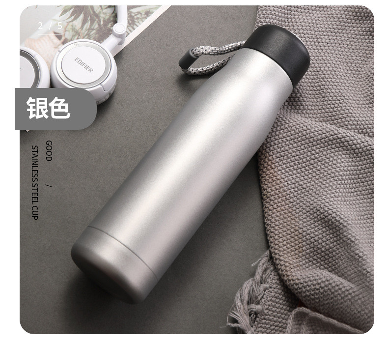 Insulated Water Bottle – 20oz Triple Wall , BPA-Free , Leak-Proof Stainless Steel Thermos For Hot & Cold Drinks – Reusable Water Bottle Ideal For Work