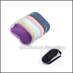 China customed promotion printed logo Eco plush cotton healthy Relieve fatigue eyeshade factory