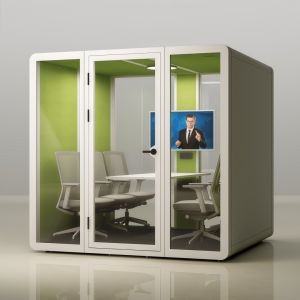 China Modular STC35dB Soundproof Pod Fully Enclosed Portable Office Booth for Quiet Workspaces on sale