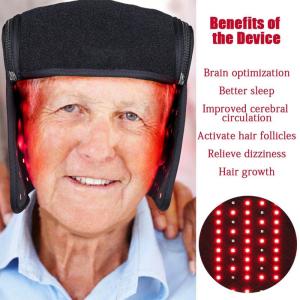 China Clinic Infrared Red Light Therapy Helmet Double Use For Hair Loss factory