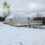 Strong snow load hotel geodesic dome tent
