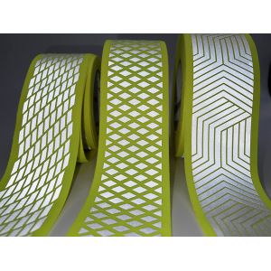 With Pattern Heat Transfer Reflective Tape Widely Used In Workwear Sports Wear
